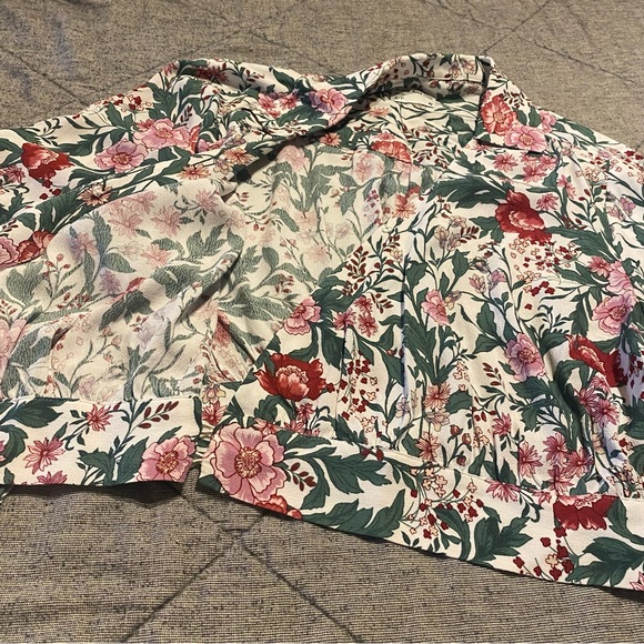 Frank & Oak Botanical Print Wrap Top - Picture 9 of 10